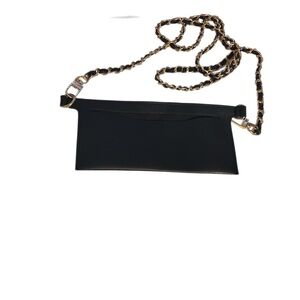 Black/Gold Chain Strap wallet insert to make crossbody